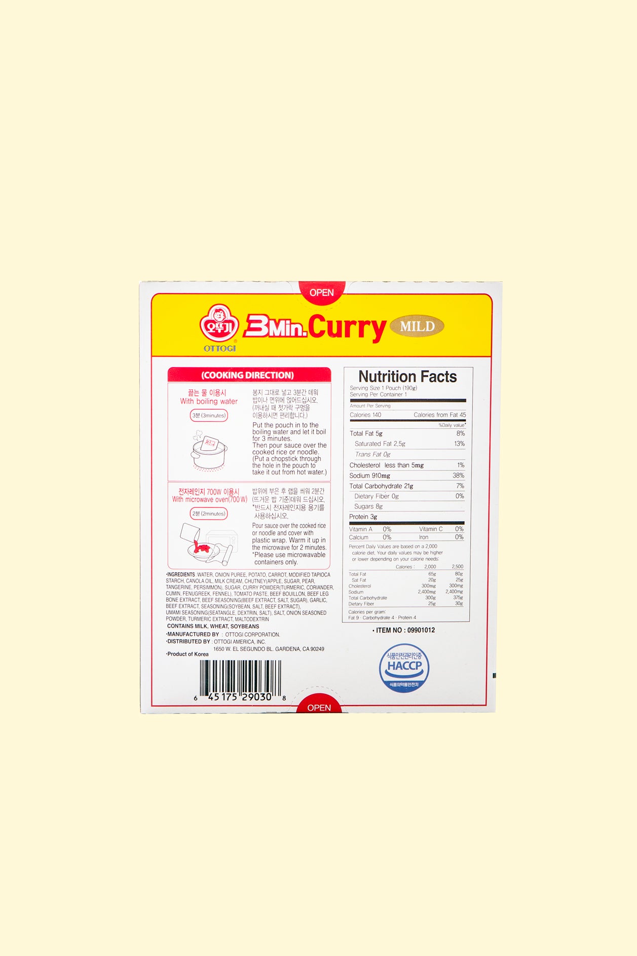 3 Min. Curry Sauce 190g