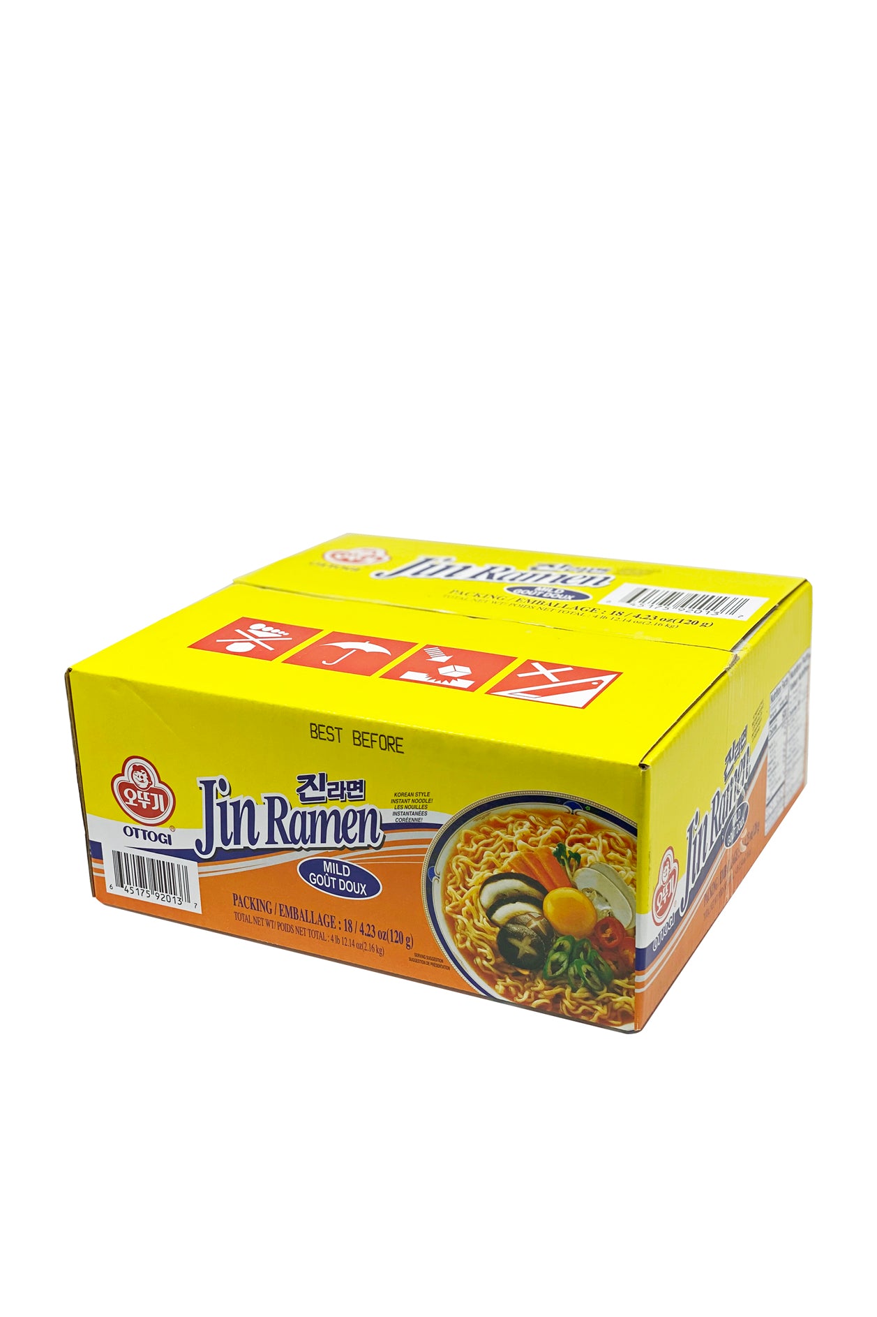 Jin Ramen Mild Flavor 4.23oz(120g) 4 Packs